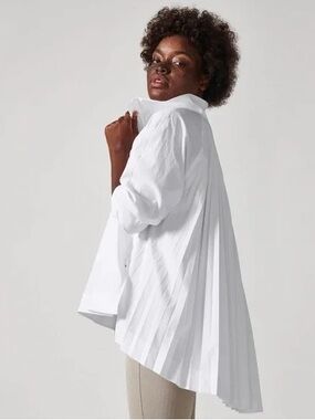 Athleta | White Sojourn 1/4 Zip Top Commuter Jacket - Size M